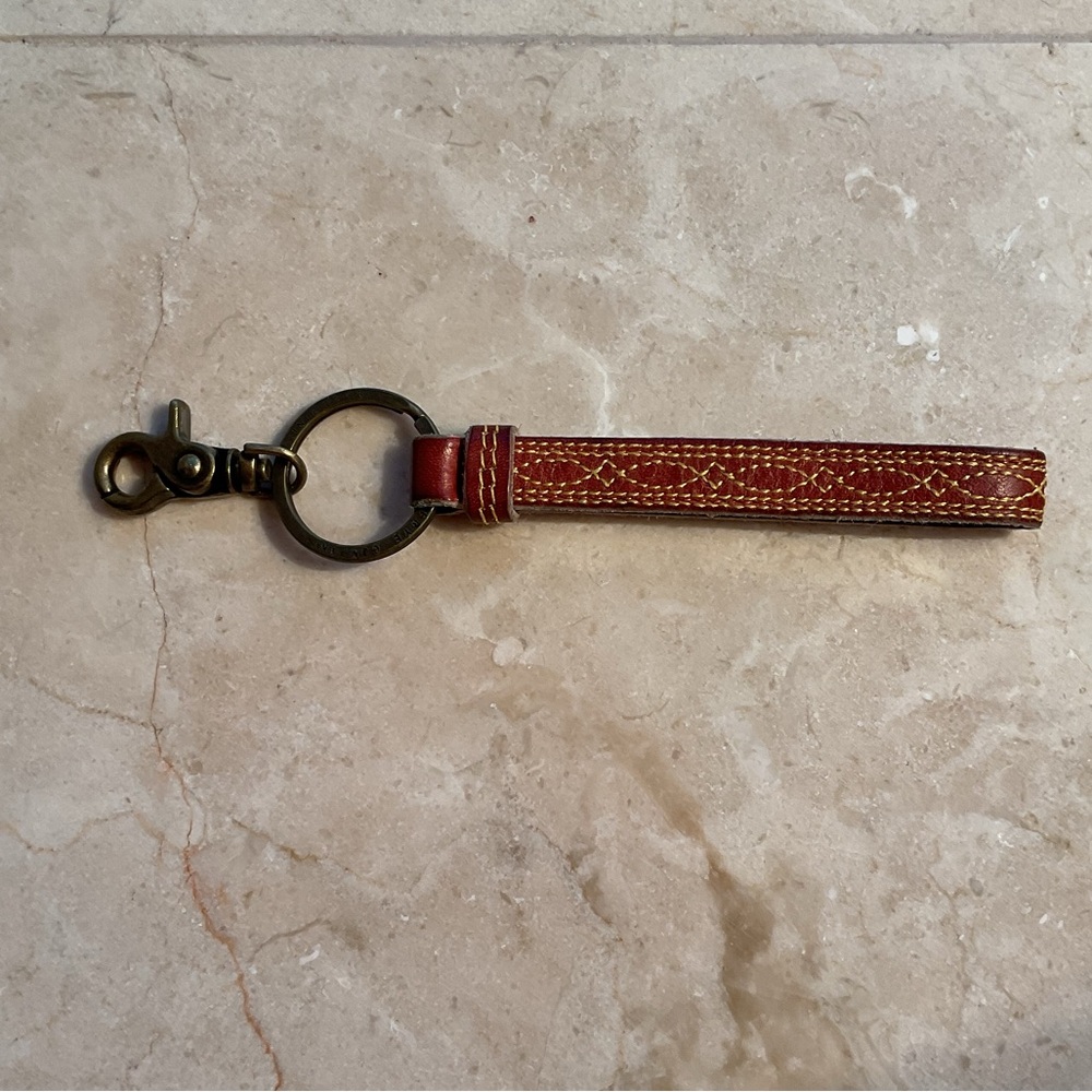 Vintage Frye leather key ring